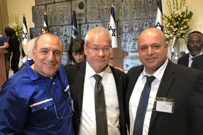 מנכ”ל הסתדרות לאומית יאיר שלם, אלוף (במיל’) ישראל זיו ויו”ר תנועת הנוער הלאומי ניסים שלם